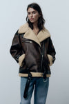 Arden – Brown Aviator Jacket