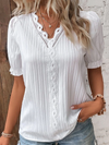 Women's Structured V-neck Blouse | Casual