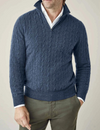 Cedric – Elegant Men’s Cable Knit Sweater