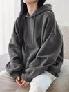 Long Sleeve Hoodie for Women – Pocket, Drawstring & Drop Shoulder Fit