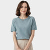 Sandra – Women’s Short Sleeve Knitted T-shirt