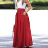 Women's High-waist Maxi Skirt with Pockets | Pleated