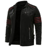 Nightfang – Faux Leather with Crimson Stripes