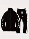 Men's Tracksuit for Jogging | Contrast Stripes