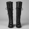 Women’s Lace-Up Block Heel Boots | Knee-High