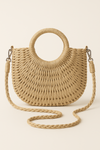 Soleil – Structured Boho Straw Handbag