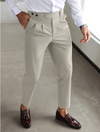 Carson – Men’s High-Waist Pleated Dress Trousers