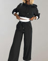 Women's Hoodie and Wide Leg Pants Tracksuit | Jogging
