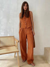 Paloma – Women’s Cotton-Linen Shirt & Trouser Set