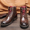 Cassian – Men's Oxford Boots with Lace Up and Zipper