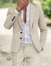 Sebastian – Lightweight Linen 2-piece Suit for Men