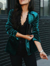 Women's Stylish Button Up Blazer | Lapel Collar