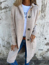 Indie – Women's Long Knit Cardigan with Buttons