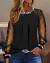 Stylish Sequin Long Sleeve Blouse for Women | New Year