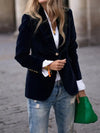 Millie – Women's Gold Buttons Blazer