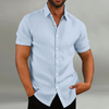 Henrik – Men’s Striped Shirt in Lightweight Linen