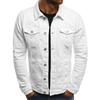 Miles – Men’s Casual Collared Denim Cargo Jacket with Pockets and Buttons