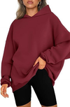Women's Thermal Lined Hoodie – Solid Color Loose Fit Sweatshirt