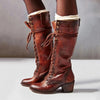 Women’s Lace-Up Knee-High Boots | Block Heel