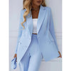 Women's Long Blazer and Straight Leg Trouser Set | Slim Fit