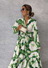 Odessa – Floral Flowy Dress with V-neck