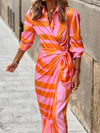 Louisa – Summer Wrap Dress with Collar