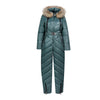 Women's Ski Jumpsuit with Stylish Hood | Belted Waist