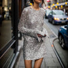 Women's Long Sleeve Sequin Mini Dress | New Year