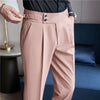 Men's High-waisted Business Casual Pants | Tapered