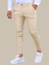 Timothy – Men's Modern Mid-Waist Slim Fit Chino Pants with Basic Colors