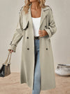 Rovanni – Women’s Long Double-Breasted Trench Coat