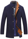Callahan – Wool Blend Pea Coat with Removable Collar