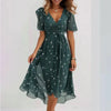 Oaklynn | Wrap Summer Dress with V-Neck for Women | Midi