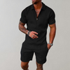 Men's Short-sleeved Polo Shirt and Shorts Set | Stylish and Casual