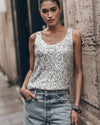 Women's Sleeveless Sequin Top | New Year