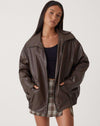 Camille – Women’s Oversized Leather Jacket